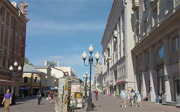 俄罗斯旅游：莫斯科阿尔巴特大街