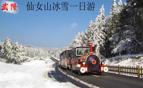 重庆出发春节旅游_[仙女山冰雪节]重庆武隆仙女山赏雪滑雪一日游[高端纯玩]<重庆武隆仙女山冰雪一日游，仙女山深度游玩，游玩时间不低于5小时，赠土家特色蒸笼宴+暖冬姜茶+暖宝宝！>