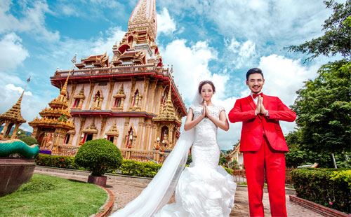 重庆出发到东南亚旅游_普吉岛蜜月双飞7天旅游纯玩[蜜月婚纱旅行摄影]<普吉蜜月旅行婚纱摄影，全程一对一服务，纯玩0自费，升级5晚四星私人沙滩酒店>