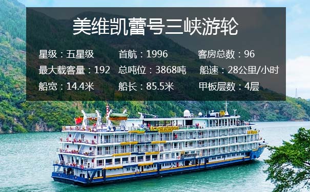 重庆出发主题旅游_[美维凯蕾号]宜昌到重庆上水单程二日三峡旅游<美维凯蕾号三峡游轮，宜昌到重庆单程二日，乘坐三峡游轮赏巫峡+三峡大坝+瞿塘峡+白帝城等！>